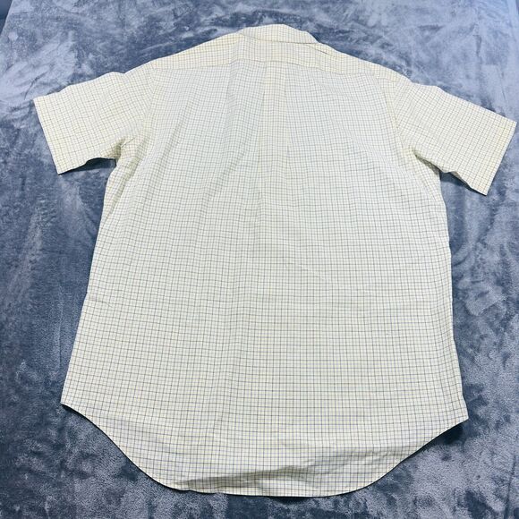 Polo Ralph Lauren Classic Fit Shirt Mens Medium Yellow Plaid Button Down Preppy - Picture 5 of 10